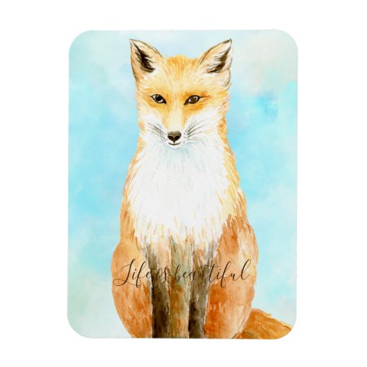 Aqua Fox Magneet (Verticaal)