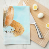 Aqua Fox             Theedoek (Quarter Fold)