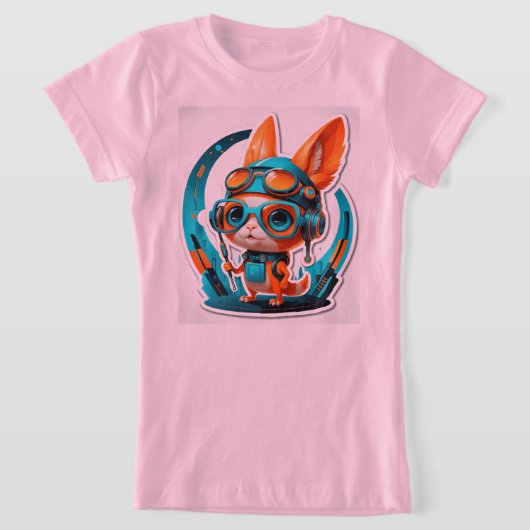 Aqua Foxy Vibes T-shirt (Laagn)
