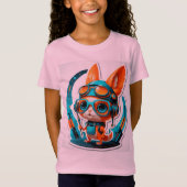 Aqua Foxy Vibes T-shirt (Voorkant)
