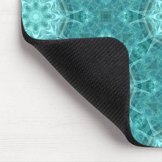 Aqua fractal caleidoscoop muismat (Hoek)