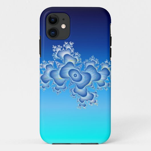 Aqua Fractal Case-Mate iPhone Case (Achterkant)