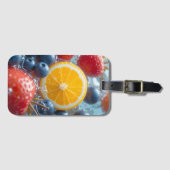 Aqua Fruit Medley Bagagelabel (Voorkant (horizontaal))