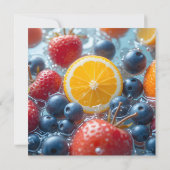 Aqua Fruit Medley Save The Date (Achterkant)