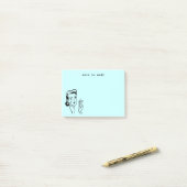 Aqua Funny Retro Huisvrouw Note to Self (Op bureau)