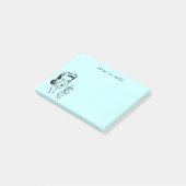 Aqua Funny Retro Huisvrouw Note to Self (Schuin)