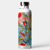 Aqua Fusion: Abstracte elegantie"? Waterfles (Rechts)