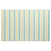 Aqua, geel, witte Chevron Stripe verbinding Stof (Yard (91,4 cm))