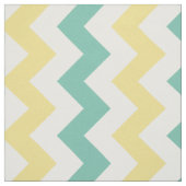 Aqua, geel, witte Chevron Stripe verbinding Stof (Swatch)