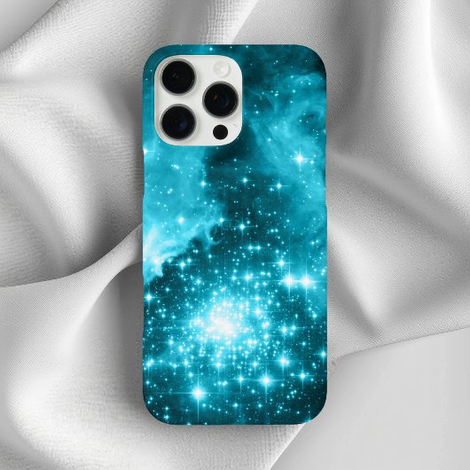 Aqua gekleurde sterren Case-Mate iPhone case