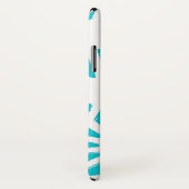 Aqua geometrisch patroon Case-Mate iPhone case (Achterkant / rechts)