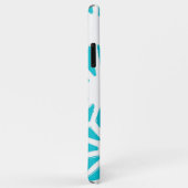 Aqua geometrisch patroon Case-Mate iPhone case (Achterkant/rechts)