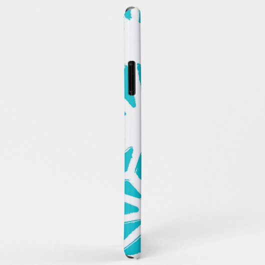 Aqua geometrisch patroon Case-Mate iPhone case (Achterkant/rechts)