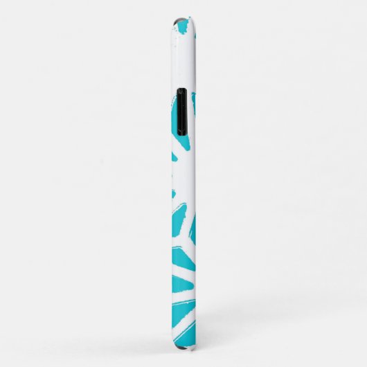 Aqua geometrisch patroon Case-Mate iPhone case (Achterkant/rechts)