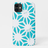 Aqua geometrisch patroon Case-Mate iPhone case (Achterkant)