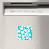 Aqua geometrisch patroon magneet (Insitu (Vaatwasser))