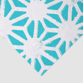 Aqua geometrisch patroon tissuepapier (Detail)