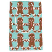 Aqua Gingerbrood Men Gift Bag Medium Cadeauzakje (Voorkant)