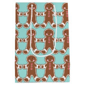 Aqua Gingerbrood Men Gift Bag Medium Cadeauzakje (Achterkant)