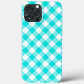 Aqua Gingham Case-Mate iPhone Case (Achterkant)