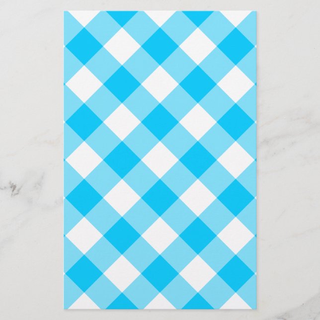 Aqua Gingham Pattern (Voorkant)