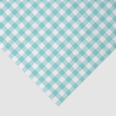 Aqua Gingham Tissuepapier (Detail)