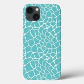 Aqua Giraffe afdrukken Case-Mate iPhone Case (Achterkant)