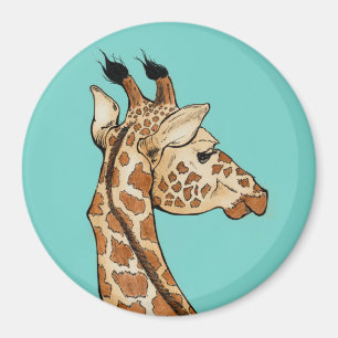 aqua giraffe magneet