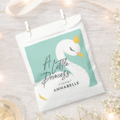 Aqua girly-elegant fotofeestje bedankzakje (Geknipt)