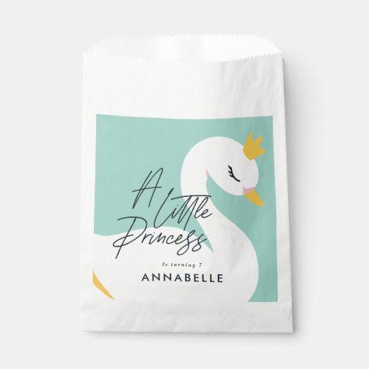 Aqua girly-elegant fotofeestje bedankzakje (Voorkant)