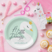 Aqua girly-elegant fotofeestje papieren bordje (Feest)