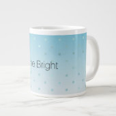 Aqua Glam Stippen Ombre              Grote Koffiekop (Voorkant rechts)