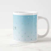 Aqua Glam Stippen Ombre              Grote Koffiekop (Rechts)