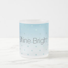 Aqua Glam Stippen Ombre Matglas Koffiemok