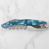 Aqua Glass Stones Kurkentrekker (Achterkant)