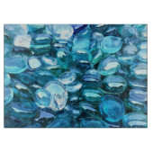 Aqua Glass Stones Snijplank (Voorkant)