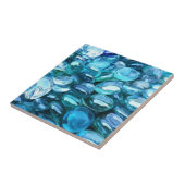 Aqua Glass Stones Tegeltje (Zijkant)