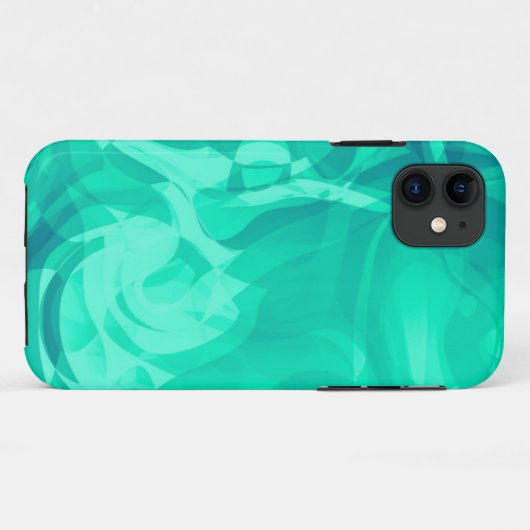 Aqua glazen textuur Case-Mate iPhone case (Achterkant (horizontaal))