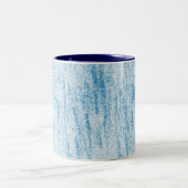 Aqua Glitter Abstract Tweekleurige Koffiemok (Center)