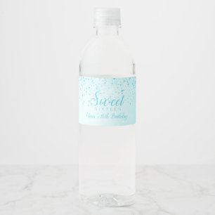 Aqua Glitter, Glam Sweet 16 Etiket op waterflesje