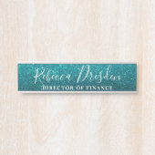 Aqua Glitter Professional Kantoor Executive Board Deurbordje (Voorkant)
