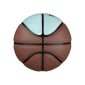 Aqua Glitter Unicorn gepersonaliseerd Basketbal (Rechts)