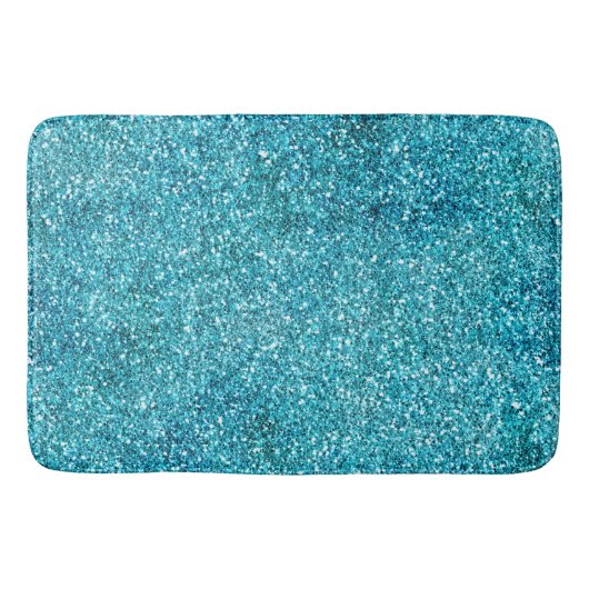 Aqua Glitz Glitter Sparkle Badmat (Voorkant)