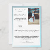 Aqua Glitz Ruby Ombre Wedstrijd Autogramkaart Kaart (Achterkant)