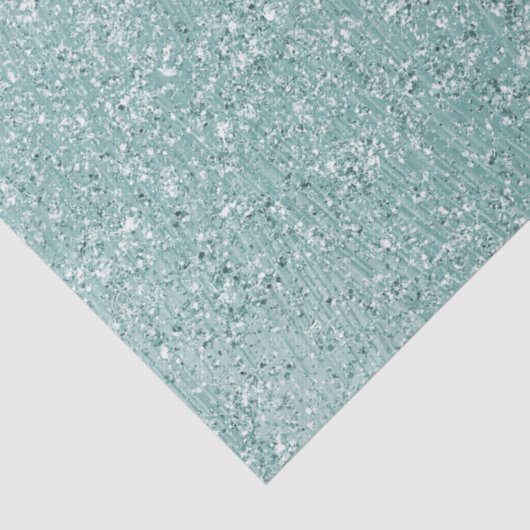Aqua Glitzy Ombre Tissuepapier (Detail)