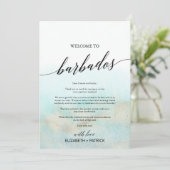 Aqua Gold Beach Barbados Welcome & Itinerary (Staand voorkant)