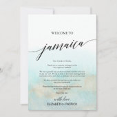 Aqua Gold Beach Jamaica Welcome Letter & Itinerary (Voorkant)