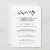 Aqua Gold Beach Jamaica Welcome Letter & Itinerary (Achterkant)