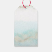 Aqua Gold Beach Welkom op Florida Wedding Cadeaulabel (Achterkant)