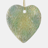 Aqua Gold Blue Dream Keramisch Ornament (Rechts)